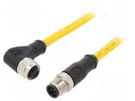 Cable: for sensors/automation | M12 | PIN: 5 | 5m | plug | 250VDC | 250VAC