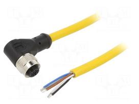 Cable: for sensors/automation | PIN: 5 | M12 female | angled | plug