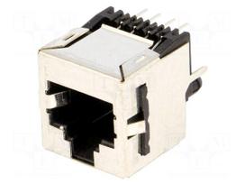 Connector: RJ45 | socket | PIN: 8 | Cat 3 | with panel stop blockade