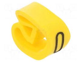 Markers | Marking: 0 | 4÷10mm | PVC | yellow | -30÷60°C | leaded | PA-2