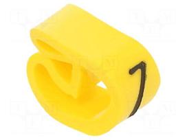 Markers | Marking: 7 | 4÷10mm | PVC | yellow | -30÷60°C | leaded | PA-2