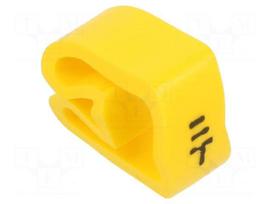 Markers | Marking: ground | 8÷16mm | PVC | yellow | -30÷60°C | leaded