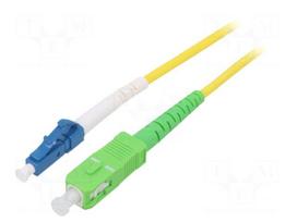 Fiber patch cord | OS2 | LC/UPC,SC/APC | 3m | 9/125um | LSZH | yellow