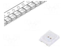 LED | red | SMD | 1750÷2250(typ)-2850mcd | 1.8÷2.4VDC | 3.5x2.8x1.9mm