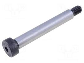 Shoulder screw | steel | M8 | 1.25 | Thread len: 13mm | hex key | HEX 5mm