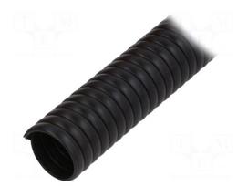 Spiral wrapping | PVC | black | L: 1m | SP | Features: flexible | -30÷60°C