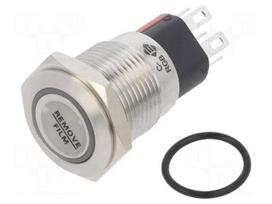 Switch: vandal resistant | Pos: 2 | SPDT | 2A/36VDC | IP65 | ON-ON | Ø16mm