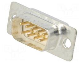 Connector: D-Sub | PIN: 9 | plug | male | for cable | soldering