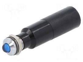 Indicator: LED | prominent | blue | 230VAC | Ø8mm | IP67 | connectors