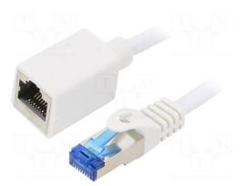 Extender Ethernet | S/FTP | Cat 6a | RJ45 socket,RJ45 plug | Cu | 1m