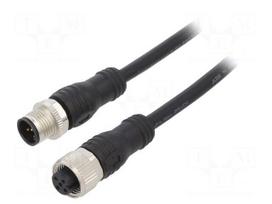 Cable: for sensors | M12 | PIN: 5 | 10m | plug | 36VDC | PVC | IP67,IP69K