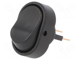 ROCKER | SPST | Pos: 2 | ON-OFF | 30A/12VDC | black | none | RD | Body: black