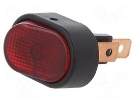 ROCKER | SPST | Pos: 2 | ON-OFF | 30A/12VDC | red | LED | RD | Rcont max: 50mΩ