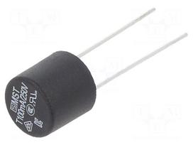 Fuse: fuse | 100mA | 250VAC | time-lag | TR5 | PCB,THT | MST 250 | copper