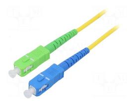 Fiber patch cord | OS2 | SC/APC,SC/UPC | 10m | 9/125um | LSZH | yellow