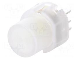 Switch: keypad | Pos: 2 | SPST-NO | 0.01A/35VDC | colourless | LED | white
