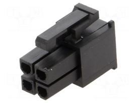 Connector: wire-wire/PCB | plug | female | PIN: 4 | Mini-Fit Jr | 600V