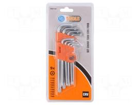 Wrench: Torx®-set | Chrom-vanadium steel | 9pcs.
