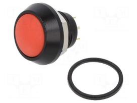 Switch: vandal resistant | Pos: 2 | SPST-NO | 2A/36VDC | IP65 | OFF-(ON)