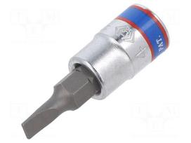 Socket: spanner-bit | slot | 4x0.8mm | 1/4" | Socket bit length: 37mm