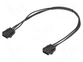 Cable | male-male | PIN: 3 | 0.2m | 4A | PVC | black-red | TLYp | 0.35mm2