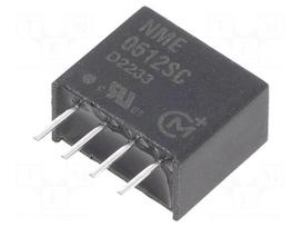 Converter: DC/DC | 1W | Uin: 4.5÷5.5VDC | Uout: 12VDC | Iout: 83mA | SIP