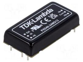 Converter: DC/DC | 40W | Uin: 9÷36VDC | Uout: 12VDC | Uout2: -12VDC | THT