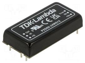 Converter: DC/DC | 60W | Uin: 9÷36VDC | Uout: 12VDC | Iout: 5A | THT | PXD60