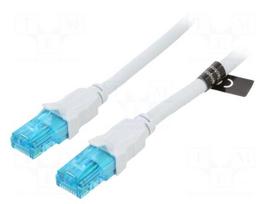 Patch cord | U/UTP | Cat 5e | RJ45 plug,both sides | CCA | 10m | PVC