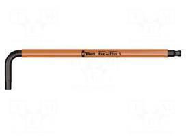 Wrench: hex key | Hex Plus,spherical | HEX 5mm | Overall len: 154mm