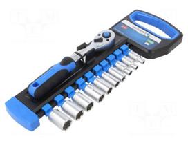 Wrench-set | 6-angles,socket spanner | 1/4" | 11pcs.