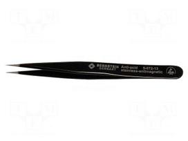 Tweezers | Blade tip shape: sharp | Tweezers len: 110mm | ESD