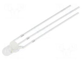 LED | red/blue | 3mm | 40° | Front: convex | 3÷15VDC | No.of term: 3 | round