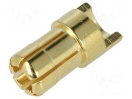 Laboratory connector: 6mm banana | plug | 60A | 8AWG | 0.2mΩ