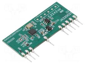 Module: RF | FM receiver | FSK | 433.92MHz | -118dBm | 4.5÷5.5VDC | THT