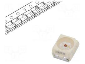 LED | red | SMD | PLCC2 | 1120÷1600(typ)-2800mcd | 1.9÷2.8VDC | 60° | 70mA