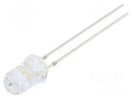 LED | red | 5mm | blinking | 3000÷4200mcd | 30° | 3÷5VDC | Front: convex