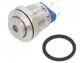 Switch: vandal resistant | Pos: 2 | SPST-NO | 2A/36VDC | IP65 | OFF-(ON)