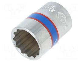 Socket: 12-angles | socket spanner | 13mm | 1/4" | short
