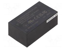 Converter: AC/DC | 20W | Uin: 90÷264VAC,120÷370VDC | Uout: 15VDC | 86%