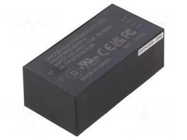 Converter: AC/DC | 36W | Uin: 90÷264VAC,120÷370VDC | Uout: 5VDC | 85%