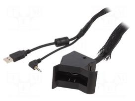 USB/AUX adapter | VW | Jack 3,5mm 4pin socket,USB A socket