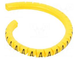 Markers | Marking: A | 1.3÷3mm | PVC | yellow | -30÷60°C | leaded | PA-02