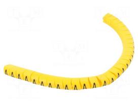 Markers | Marking: A | 2.5÷5mm | PVC | yellow | -30÷60°C | leaded | PA-1