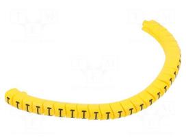 Markers | Marking: I | 2.5÷5mm | PVC | yellow | -30÷60°C | leaded | PA-1