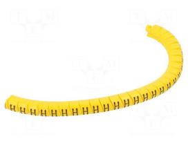 Markers | Marking: H | 2.5÷5mm | PVC | yellow | -30÷60°C | leaded | PA-1