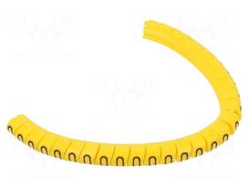 Markers | Marking: O | 2.5÷5mm | PVC | yellow | -30÷60°C | leaded | PA-1