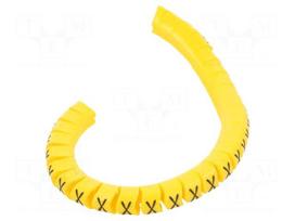Markers | Marking: X | 2.5÷5mm | PVC | yellow | -30÷60°C | leaded | PA-1