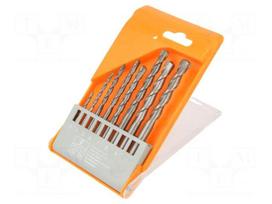 Drill set | for concrete | box | 3mm,4mm,5mm,6mm,7mm,8mm,9mm,10mm