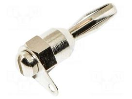 Laboratory connector: 4mm banana | plug | 15A | 25mm | nickel plated